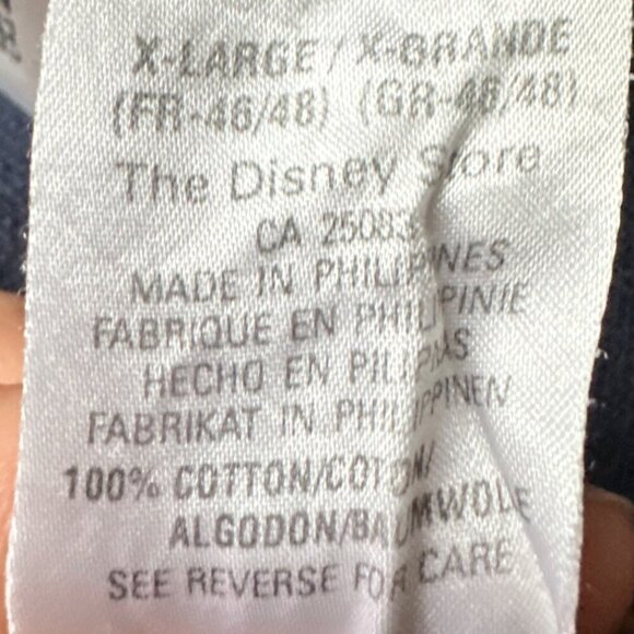 Disney Store Sleeveless Navy Polo Dress with Mickey & Friends Embroidery Size XL - Picture 8 of 8